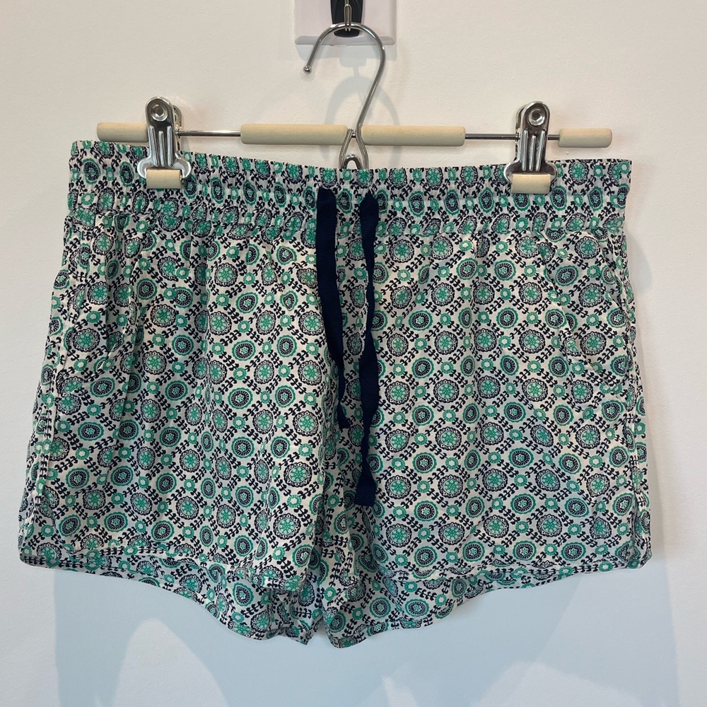 Joie blue and green patterned shorts